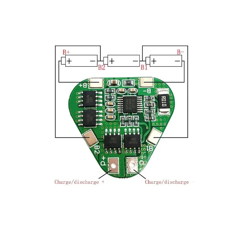 3S 12V 18650 Lithium Battery Protection Board 11.1V 12.6V Túltöltés túlkisülés védelem 8A 3 Cell Pack Li-ion BMS PCM PCB Ingyenes szállítás