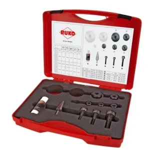 Legkelendőbb Kézi lyukasztókészlet M16-M40 max.4mm-lemezhez, 16,5-40.5mm RUKO