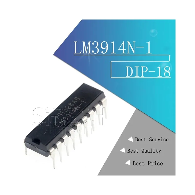 LM3914N-1 - 5 DB LM3914N-1 LM3915N-1 LM3916N-1 DIP LM3914N LM3915N LM3916 új és eredeti IC Rendeld meg most