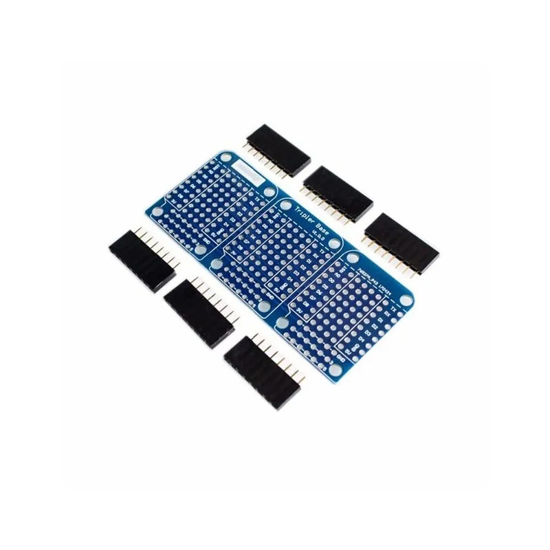 Népszerű Tripla alap - Esp8266 D1 Mini Pro Wifi Nodemcu Data Logger Shield Ds1307 Akkumulátor 0,66 Oled Dc Power Buzzer V1.0.0 Dual Base