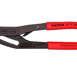 Vízszivattyú fogó autozáró gomb 61HRC 46mm kulcsnyílás piros 50mm-max. átfogás 250mm Cobra KNIPEX Végkiárusítás