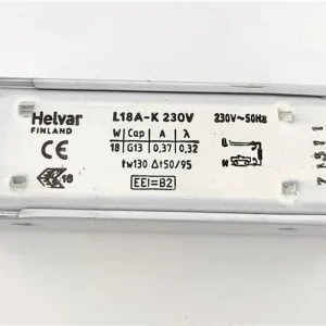 Kiárusítás Előtét L 18 A-K Helvar