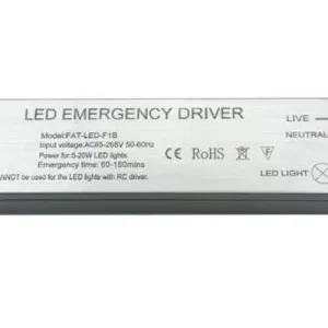 Kihagyhatatlan ajánlat Invertermodul vészvilágító LED-hez +Liion 11,1V 2,6Ah akku 2h 20W 85-265V FAT-LED F1B HUNILUX