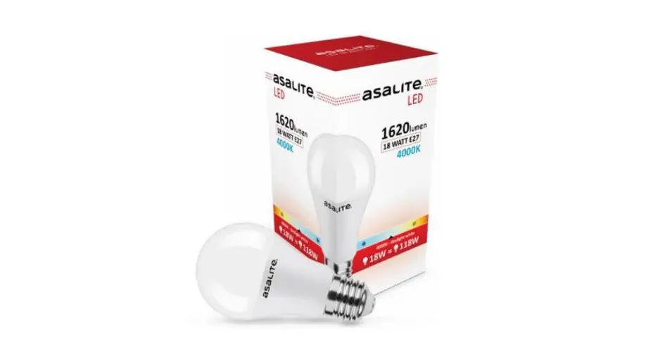 Ledes izzó 230V E27 18W 4000K 1620lumen Asalite Ajánlat