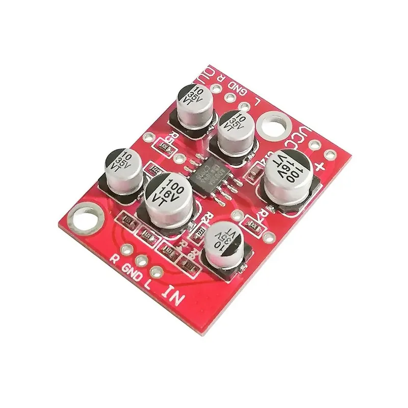 AD828 erősítő - DC 5V-15V 12V AD828 sztereó előerősítő végerősítő lap előerősítő modul Exkluzív ajánlat
