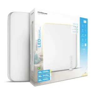 Korlátozott ajánlat LED fali/mennyezeti lámpatest távirányítóval design DIM falonkívüli 2x 48W 170-265V A-C203 Modee