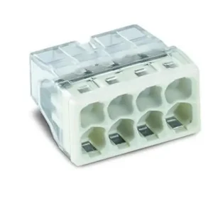Legkelendőbb Vezetékösszekötő átlátszó 8-pólus 0.5-2.5mm2 24A 450V átlátszó WAGO