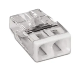 Azonnal elérhető Vezetékösszekötő átlátszó 2-pólus 0.5-2.5mm2 24A 450V átlátszó WAGO