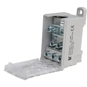 Elosztóblokk 160A 1x16-70+6x2,5-35mm2 1P csavaros 7csatl./>25 mm2 kalapsínre PVB 160-6 Pollmann Akció