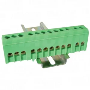 Szigetelt PE-sín 6x9mm 12x2,5-16mm2 zöld 63A sárgaréz kezeletlen TRACON Népszerű