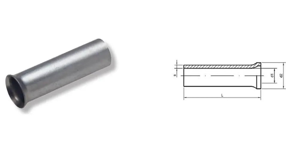 Akció Csupasz érvéghüvely 1/6mm (1000db/cs)