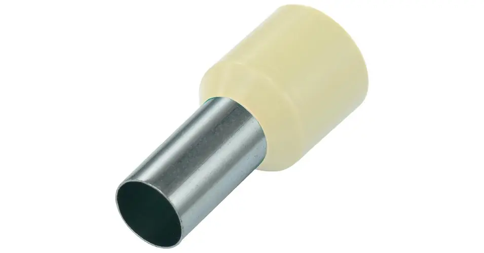 Ne maradj le Érvéghüvely szigetelt normál 10mm2 28mm elefántcsont H10,0/28 EB Weidmüller
