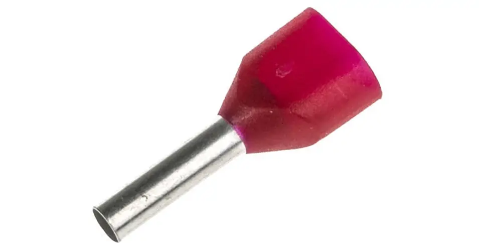 Különleges ajánlat Érvéghüvely szigetelt iker 2x 10mm2 26mm piros H10,0/26D R ZH SV Weidmüller