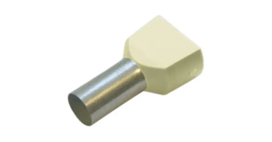 Érvéghüvely szigetelt iker 2x 10mm2 24mm elefántcsont H10,0/24 ZH EB SV Weidmüller Szuper ajánlat