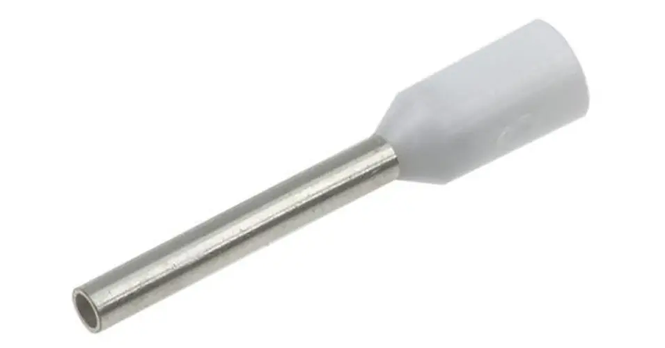 Érvéghüvely DIN-VDE szigetelt normál 0.75mm2 8mm fehér TRACON Ajánlat