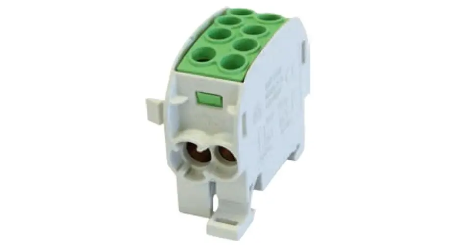 Gyors szállítás Fővezetéki leágazókapocs 202/125A Cu/Al ónozott zöld 2x35+2x25mm2 1-pólus HLAK 35/25 PE LEIPOLD
