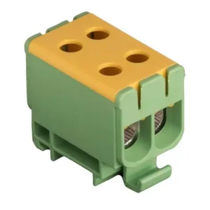 Utolsó esély Univerzális sorkapocs PE zöld-sárga 2,5-50mm2Cu 6-50mm2Alu 1P csavaros UK 50/2 PE Pollmann
