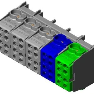 Bestseller Fővezetéki leágazókapocs 3+N+PE 5x(2x25+4x16mm2) 5P csavaros kalapsínre HLAK 25-5/10-S Pollmann