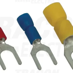 Villás saru 2,5mm2 4M/csavar villás-alakú PVC kék réz ónozott TRACON Korlátozott ajánlat