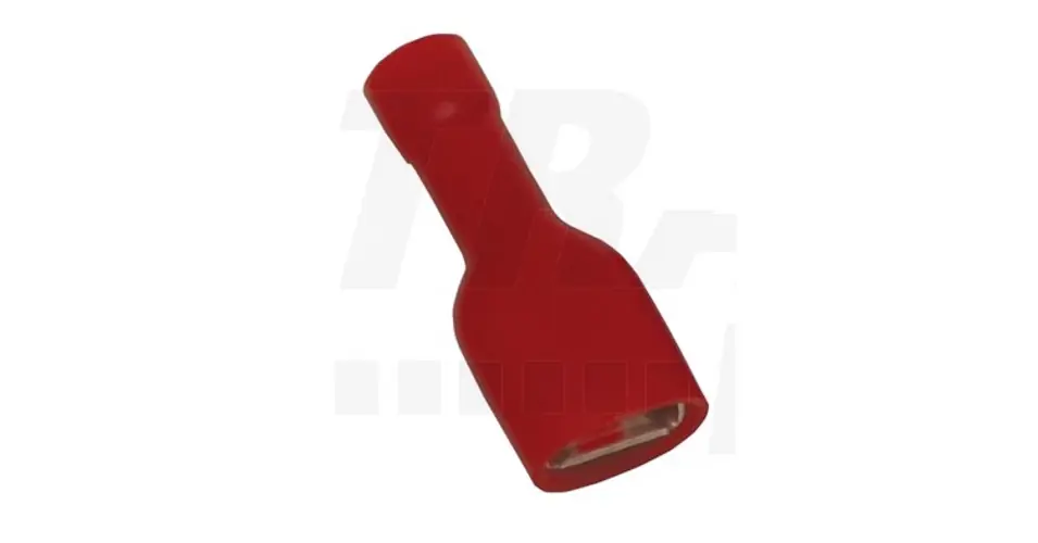 Ajánlat Csúszósaru 19,6mm hüvely teljesen szigetelt 17.5A piros lapos 4,8x0,8 mm réz 0,75-1,5mm2 TRACON