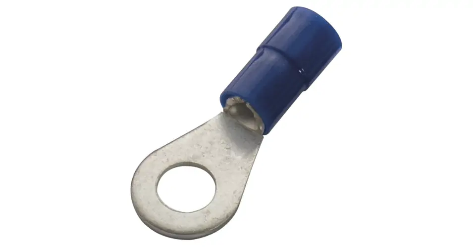 Ajánlat Szemes saru DIN 46237 1,5-2,5mm2 6M/csavar gyűrűs-alakú PVC kék réz ónozott KSZ6 Haupa