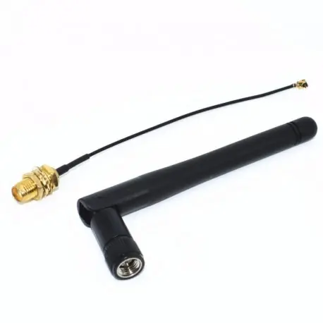 2.4G antenna hajtogatott Bluetooth wifi modul ZigBee antenna SMA - IPEX feeder vonal 2.4GHz antenna Különleges ajánlat