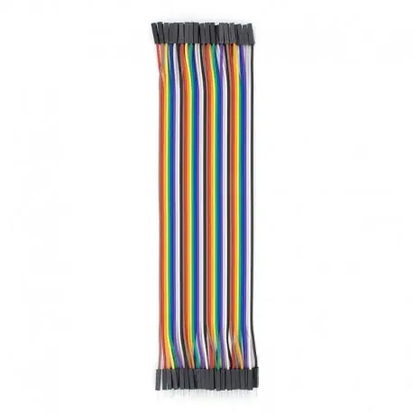 Azonnali szállítás hímtől nőig - férfi-nő dupont vonal 40 tűs dupont kábel jumper huzal dupont vonal 2,54 mm 20 cm
