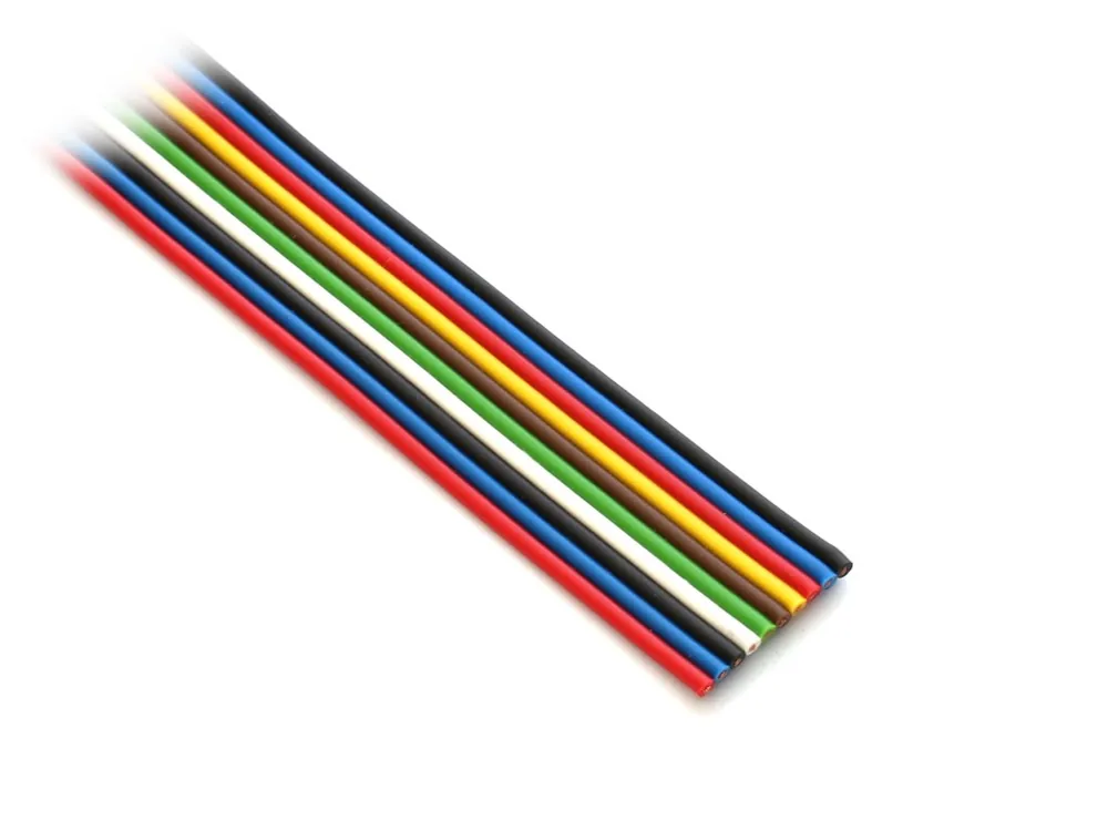 Szalagkábel színes 10x0.50mm2 CU Szuper akció