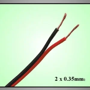 Akció Hangfalkábel lapos 2x0.35mm2 CCA (piros-fekete)