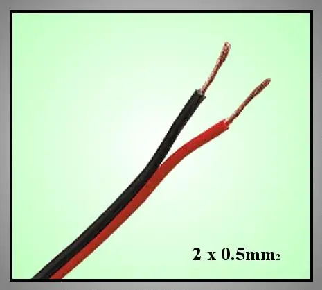 Hangfalkábel lapos 2x0.50mm2 CCA (piros-fekete) Szuper akció