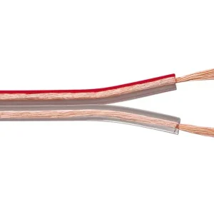 Vedd meg online Hangfalkábel lapos 2x0.75mm2 CU (átlátszó)