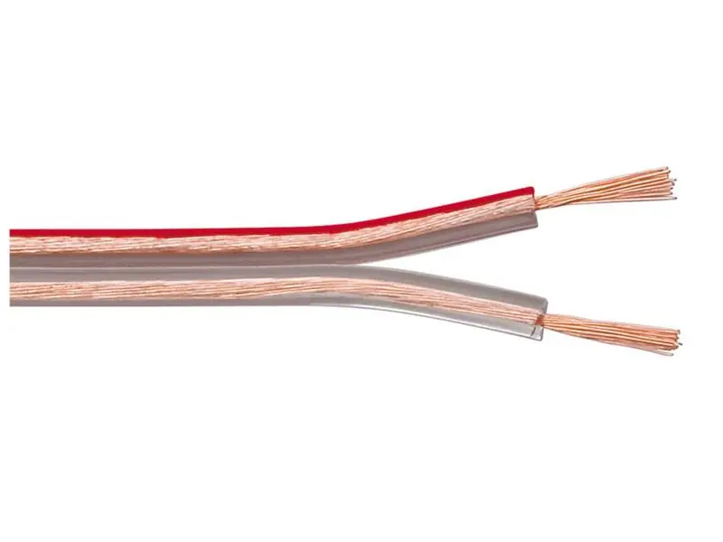 Hangfalkábel lapos 2x1.50mm2 CU (átlátszó) Szezonális akció