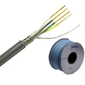 4x0.25mm2 mikrofonkábel, egyben árnyékolva, átmérő: 5mm CU Bestseller