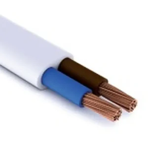 300/300V (H03VV-H2-F) 2 eres fehér kábel 2x0,5mm2 Olcsóbb