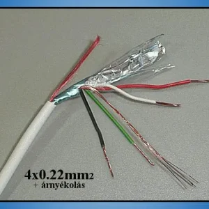 Azonnali szállítás Riasztókábel (árnyékolt) 4x0.22mm2