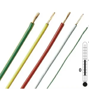 Utolsó esély Staubli flexibilis kábel 0.25mm2 sárga szilikon szigetelésű 129x0,05mm/szál