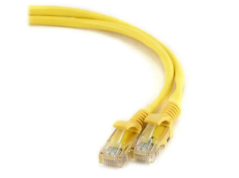 CAT5E UTP patch kábel 0.5m 8p. CCA (sárga) Gyors szállítás