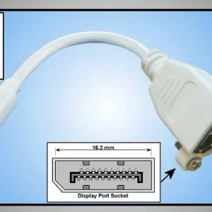 Utolsó esély Displayport aljzat - MINI Displayport dugó 0.2m adapter video kábel