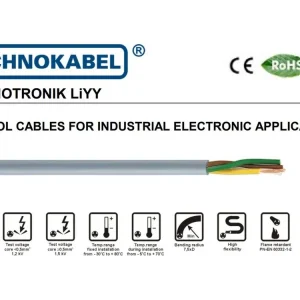 2 eres vezérlő kábel, CU. 2x0.25mm2, TECHNOTRONIK LiYY Ajánlat
