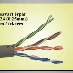 UTP PVC fali kábel 0.25mm2 CAT5E 305m (CCA) Végkiárusítás