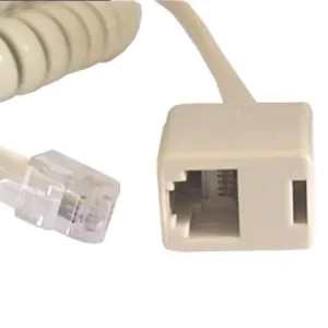 Telefon kábel 7,5m spirál 6/4 dugó->6/4 aljzat Vásárlói kedvenc