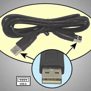 Szuper akció USB2-A dugó  USB2-A dugó, kábel 5m