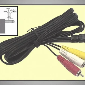 3.5mm Jack 4p.dugó ->3x RCA dugó 2,5m CAMCORDER audio-video kábel Árengedmény