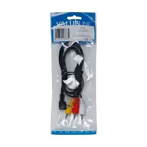 Vedd meg online 3.5mm Jack 4p.dugó->3x RCA dugó CAMCORDER 1m audio-video kábel