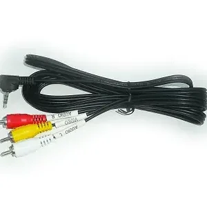 3.5mm Jack 4p.dugó->3x RCA dugó CAMCORDER 2m audio-video kábel Azonnali szállítás