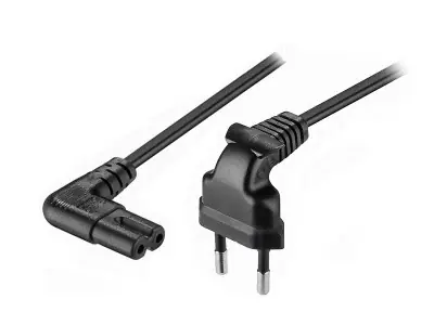 Ajánlat Hálózati kábel LED TV-hez 0.75m, 2x0,75mm2 (fekete)