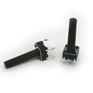 Mikrokapcsoló 6x6mm 4p. gomb:15.5mm (nyomóerő: 160g) Gyors kiszállítás