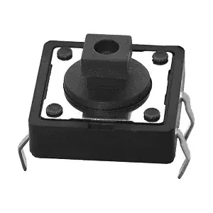 Akció Mikrokapcsoló 12x12mm 4p g.=4mm 1,27N, magasság 7,3mm