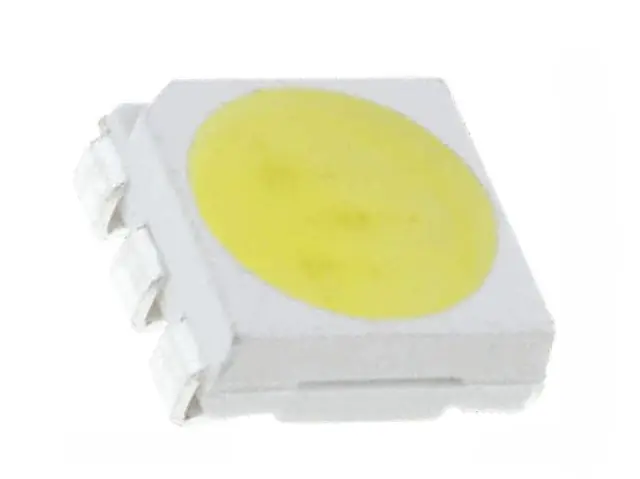 LED SMD 5050 hideg fehér, víztiszta 6000...6500mcd Azonnali szállítás