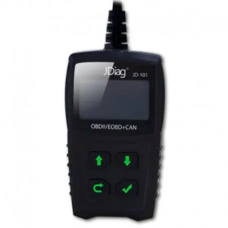 Fekete - JDIAG Jd101 OBD autóérzékelő kódolvasó automatikus számítógépes hibaszkenner Megnézi az 1996 utáni Expressz kézbesítés